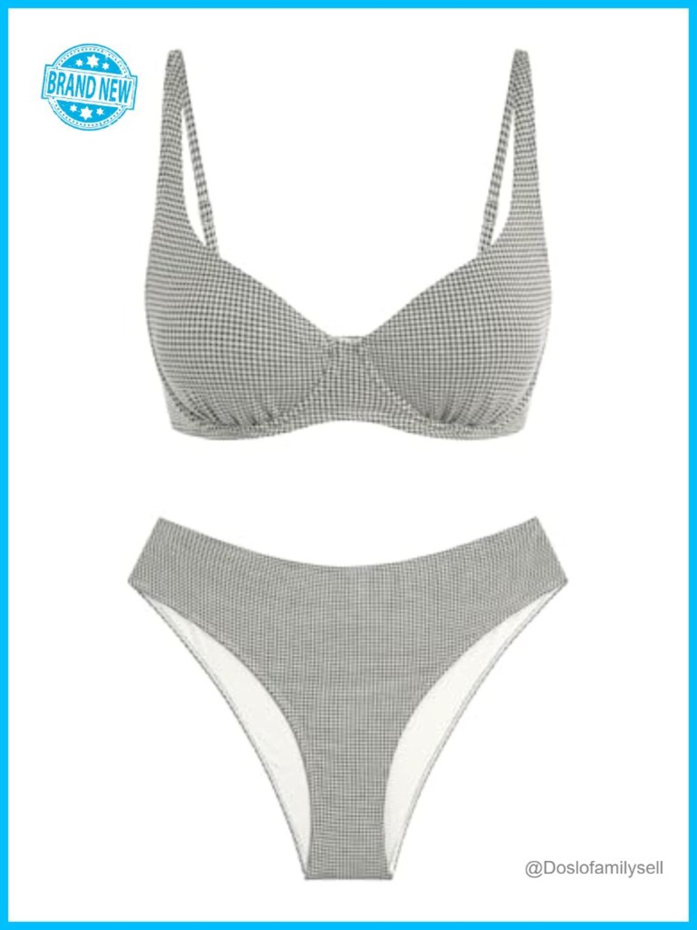 Women's Underwire Bikini Set High Waisted Two-Piece Swimsuits